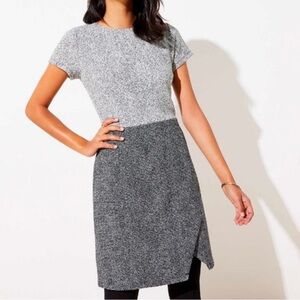 LOFT Speckled Wrap Sheath Dress - Size 6 (NWOT)